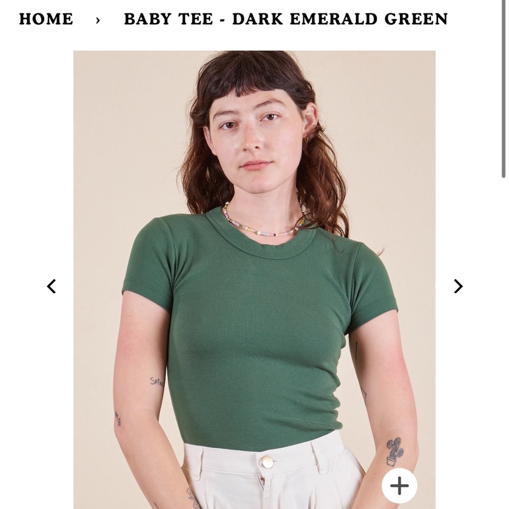 Big Bud Press Baby Tee Green XS